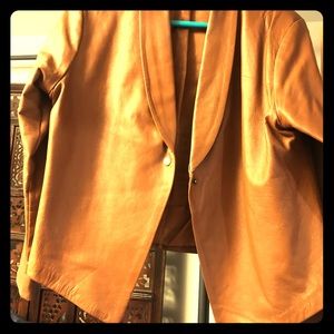 Custom made leather jacket